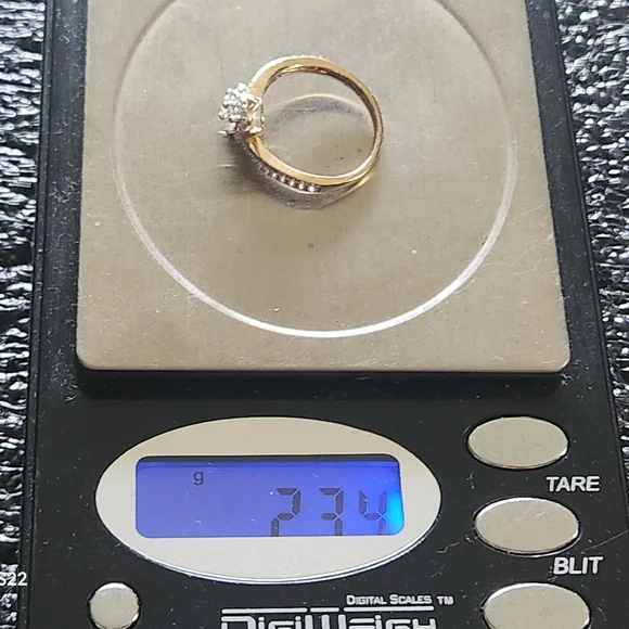 10k 2 Tone 1.2 Ct Diamond Ring Fixed And Polished For Liz - Picture 8 of 12